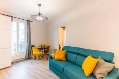 Coin salon dans l'établissement Charming apartment - 1BR-4P - Bastille