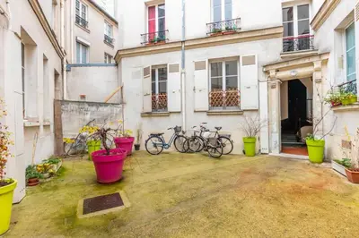 Jardin de l'établissement Charming apartment - 1BR-4P - Bastille
