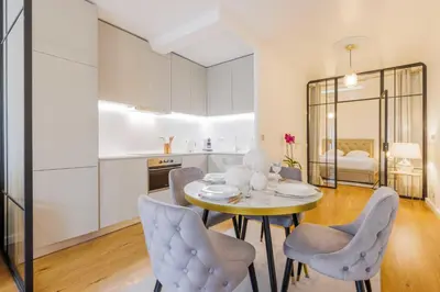 Un ou plusieurs lits dans un hébergement de l'établissement Magnifique appartement - 1BR-4P - Parc Montsouri