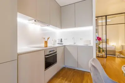 Cuisine ou kitchenette dans l'établissement Magnifique appartement - 1BR-4P - Parc Montsouri