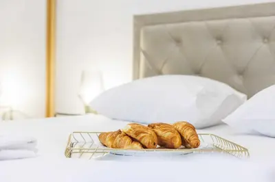 Un ou plusieurs lits dans un hébergement de l'établissement Magnifique appartement - 1BR-4P - Parc Montsouri