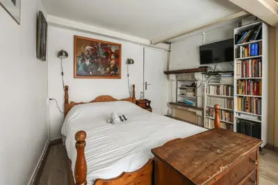 Un ou plusieurs lits dans un hébergement de l'établissement Appartement Ternaux - Welkeys
