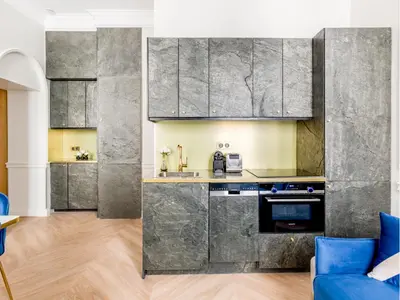 Cuisine ou kitchenette dans l'établissement Merveil - Luxury Suite -Opera - Volney I