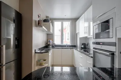 Cuisine ou kitchenette dans l'établissement Veeve - Peaches of Paris