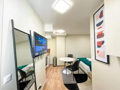 Télévision ou salle de divertissement dans l'établissement 162 - Urban Studio in Montorgueil