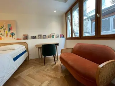Coin salon dans l'établissement CozyStudioParis-Montmartre-Opera