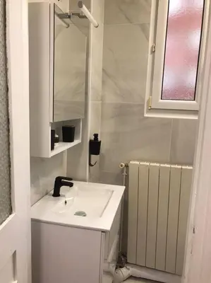 Salle de bains dans l'établissement Charmant appartement cosy 2 pièces Paris 15e
