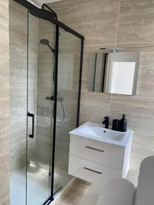 Salle de bains dans l'établissement Dauphine - Modern Apartment