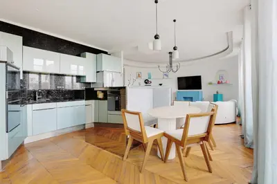 Cuisine ou kitchenette dans l'établissement Appartement Élégant & Spacieux - 3BR-6P - Républiq