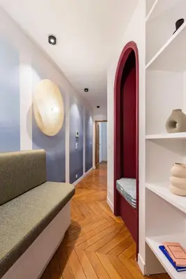 Un ou plusieurs lits dans un hébergement de l'établissement Appartement Élégant & Spacieux - 3BR-6P - Républiq