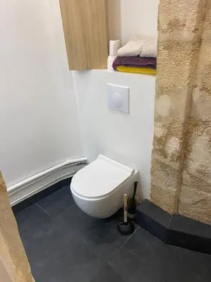 Salle de bains dans l'établissement Appartement 2 chambres Lyonnais