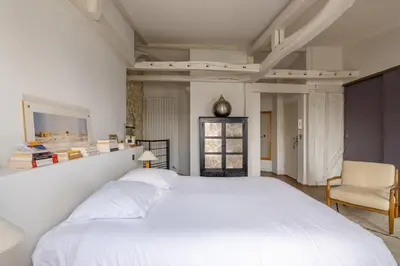 Un ou plusieurs lits dans un hébergement de l'établissement Veeve - Loft Living on Luxembourg
