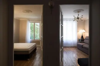Un ou plusieurs lits dans un hébergement de l'établissement Montmartre sacré cœur