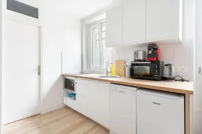 Cuisine ou kitchenette dans l'établissement NidAudonnien