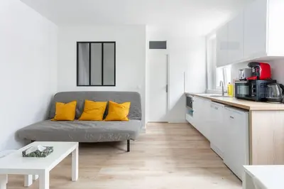 Cuisine ou kitchenette dans l'établissement NidAudonnien