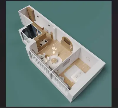 Plan de l'établissement Chic apartment - 1BR-4P - République