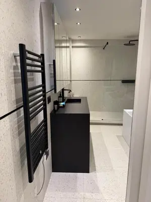 Cuisine ou kitchenette dans l'établissement Appartement Design avec Jardin 4 pers 2 Chambres