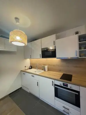 Cuisine ou kitchenette dans l'établissement Studio Design & Cosy avec Parking
