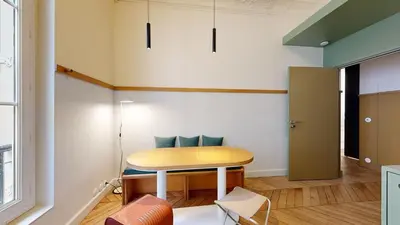 Coin salon dans l'établissement JOIVY Premium flats in the heart of the 9th arr, near Moulin Rouge