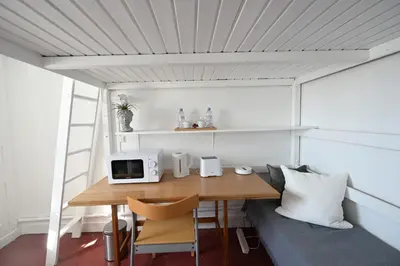 Cuisine ou kitchenette dans l'établissement Le studio d'Émilie