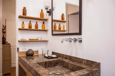 Cuisine ou kitchenette dans l'établissement Appartement de charme à Montmartre