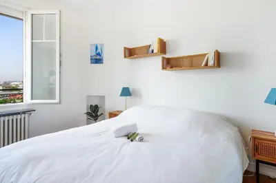 Un ou plusieurs lits dans un hébergement de l'établissement Appartement Lottin - Welkeys
