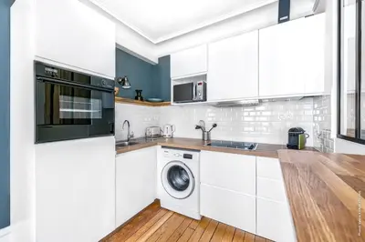 Cuisine ou kitchenette dans l'établissement Gros Caillou - Bourdonnais 1bdr