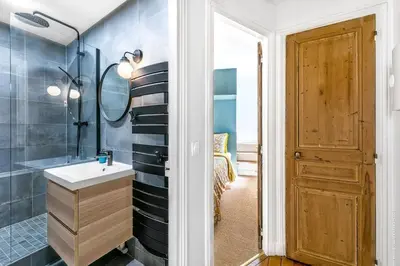 Salle de bains dans l'établissement Gros Caillou - Bourdonnais 1bdr