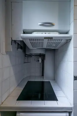 Cuisine ou kitchenette dans l'établissement Appartement Ivry