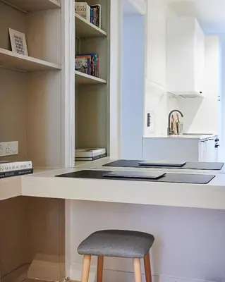 Cuisine ou kitchenette dans l'établissement Luxury apartment 1min from Eiffel Tower