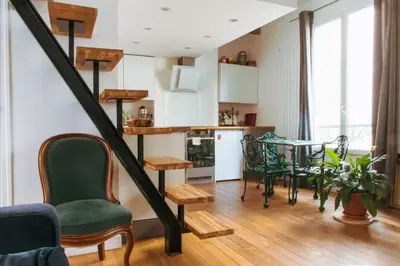 Cuisine ou kitchenette dans l'établissement Appartement type loft - 40m² Marais