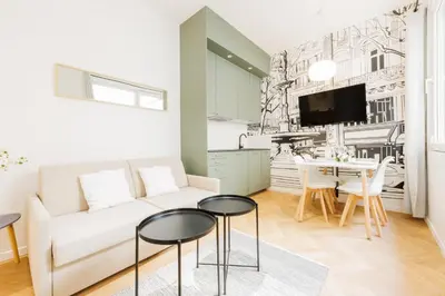 Cuisine ou kitchenette dans l'établissement Charming Apartment - 1BR - Guy Moquet