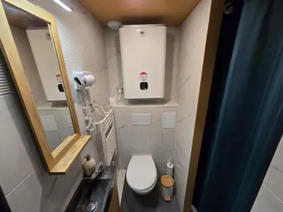 Salle de bains dans l'établissement 3D- Studio tout équipé avec cuisine 10 mins de Paris