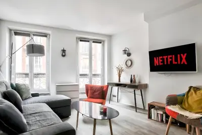Plan de l'établissement Appartement Quartier Tour Eiffel Free Netflix