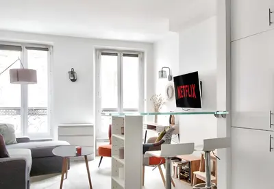 Plan de l'établissement Appartement Quartier Tour Eiffel Free Netflix