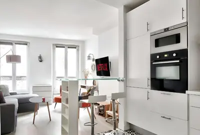 Plan de l'établissement Appartement Quartier Tour Eiffel Free Netflix
