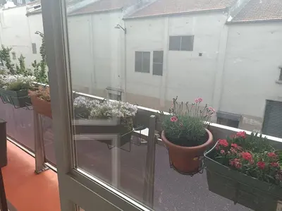 Balcon ou terrasse dans l'établissement Appartement Street-art