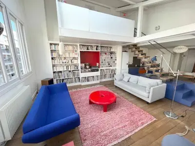 Coin salon dans l'établissement Magnifique Loft Epinette Baron CityCosy