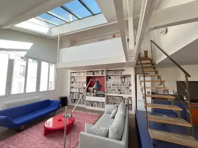 Coin salon dans l'établissement Magnifique Loft Epinette Baron CityCosy
