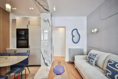 Coin salon dans l'établissement Appart 6Pers#2 Chambres#Beaugrenelle#Paris 15#AC