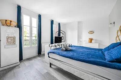 Un ou plusieurs lits dans un hébergement de l'établissement GASPAR - Appartement 2 Chambres 4 personnes Dernier étage 75 m2