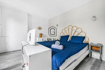Un ou plusieurs lits dans un hébergement de l'établissement GASPAR - Appartement 2 Chambres 4 personnes Dernier étage 75 m2