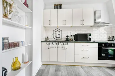 Cuisine ou kitchenette dans l'établissement GASPAR - Appartement 2 Chambres 4 personnes Dernier étage 75 m2