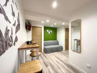Coin salon dans l'établissement Nets Inn apartments - Robida