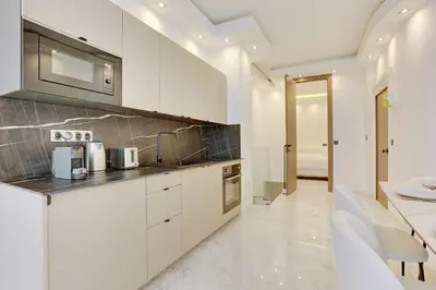 Cuisine ou kitchenette dans l'établissement Beautiful 1BR6P - Montorgueil RDC