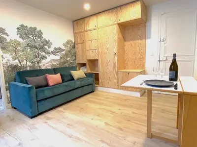 Coin salon dans l'établissement Le studio Letac