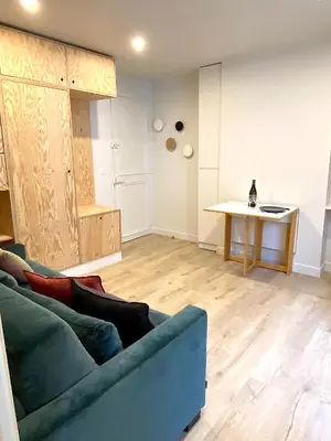 Coin salon dans l'établissement Le studio Letac