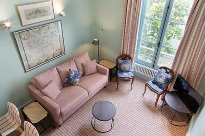 Coin salon dans l'établissement Pick A Flat's Apartment in Saint-Germain des Près - Rue Paul Louis Courier