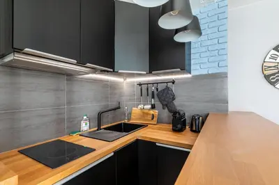 Cuisine ou kitchenette dans l'établissement Stylish Paris Apartment near Louvre & Notre-Dame