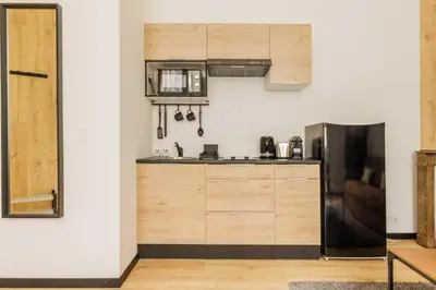 Cuisine ou kitchenette dans l'établissement Peaceful studio - 2P - Buttes-Chaumont with AC